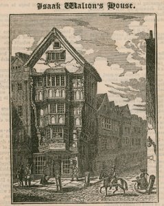 Isaak Waltons Evi, Fleet Caddesi, Londra by English School
