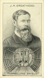 JH Greathead, Tünel Kalkanı (lito) by English School