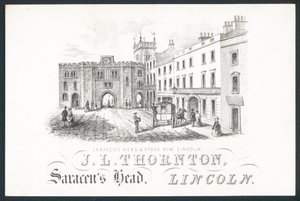 J L Thornton, ticari kart by English School