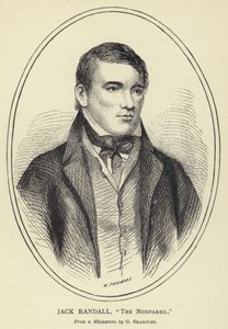 Jack Randall, The Nonpareil, Bir Minyatürden, G Sharples by English School