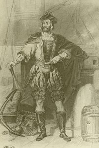 Jacques Cartier (1494-1557, Fransız kaşif) by English School