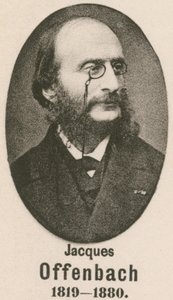 Jacques Offenbach (gravür) by English School