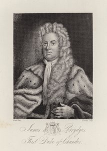 James Brydges, Chandos Dükü (gravür) by English School