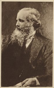 James Clerk Maxwell (1831-1879), İskoç teorik fizikçi (lito) by English School