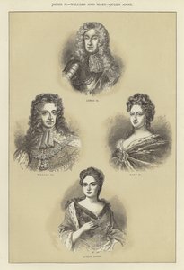 James II, William ve Mary, Kraliçe Anne by English School