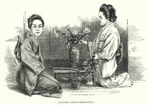 Japon Bayan Dekorasyonu (gravür) by English School