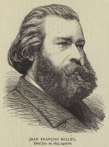Jean François Millet (gravür) by English School
