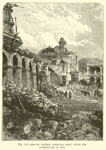 Cizvitler Kilisesi, Arequipa, Peru, 1868 depreminden sonra by English School