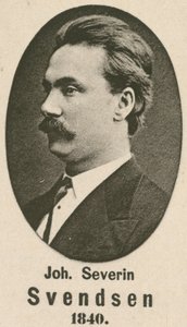 Johan Severin Svendsen (gravür) by English School