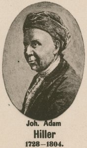 Johann Adam Hiller (gravür) by English School