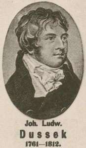 Johann Ludwig Dussek (gravür) by English School