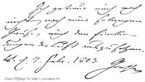 Johann Wolfgang Von Goethe, b 1749, d yaklaşık 1797 by English School