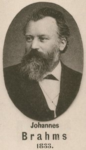 Johannes Brahms (gravür) by English School