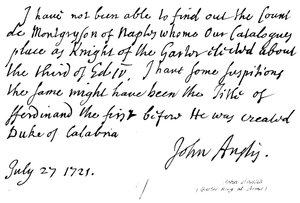 John Anstis (Garter King at Arms) by English School