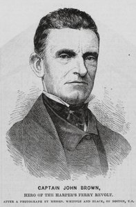 John Brown, Amerikalı kölelik karşıtı (gravür) by English School