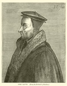 John Calvin (gravür) by English School