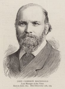 John Cameron Macdonald (gravür) by English School