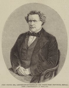 John Colvin, Esquire, Kuzey-Batı İlleri Teğmen-Vali, Bengal (gravür) by English School