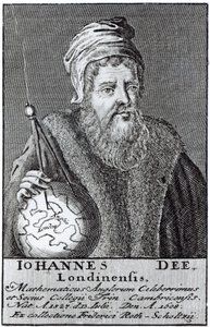 John Dee (1527-1608) bir Londralı (gravür) (bundw fotoğrafı) by English School