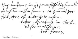 John Foxe, (Reformcu) by English School