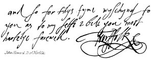John Howard, Norfolk