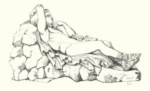 John Keats: Endymion için illüstrasyon (gravür) by English School