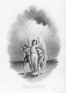 John Milton, Kayıp Cennet (gravür) by English School