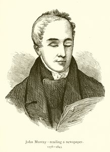 John Murray, bir gazete okuyor by English School