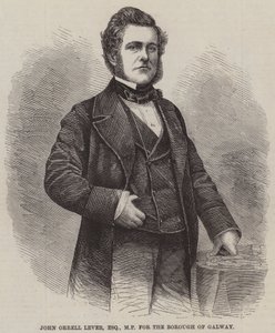 John Orrell Lever, Esquire, Galway Beldesi Milletvekili (gravür) by English School