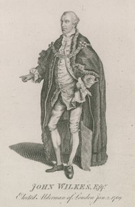 John Wilkes, Londra Belediye Meclisi Üyesi seçildi, 2 Ocak 1769 by English School