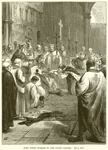 John, Papa Elçisine Saygı Gösterirken by English School