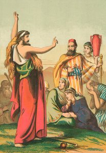 John the Baptist preaching by English School