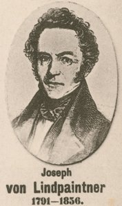 Joseph von Lindpaintner (gravür) by English School