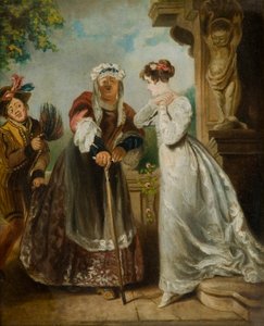 Juliet ve Hemşire (karttaki yağ) by English School
