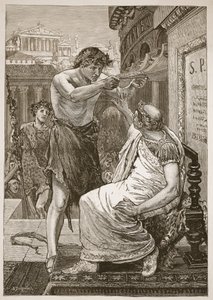 Julius Caesar, Anthony tarafından sunulan tacı reddediyor by English School