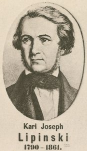 Karl Joseph Lipinski (gravür) by English School