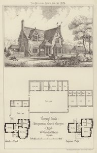 Keepers Lodge, Broadwell Grove Estate, Oxon (gravür) by English School