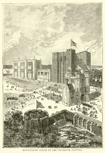 On altıncı yüzyılda Kenilworth Kalesi by English School