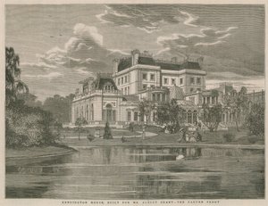 Bay Albert Grant için inşa edilen Kensington House, bahçe cephesi by English School
