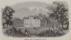 Kensington Sarayı, Londra (gravür) by English School