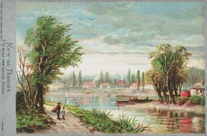 Thames Nehri üzerinde Kew by English School