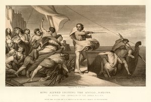 Kral Alfred, Anglo Saksonları kışkırtıyor by English School