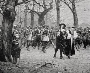 Kral I. Charles (1600-49), İnfaz Yolunda by English School