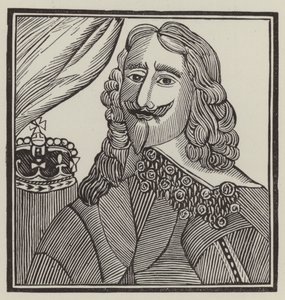 Kral Charles I, şehit (gravür) by English School