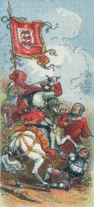 Kral Edward III, Crecy savaşında by English School