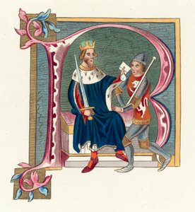 King Edward II (renkli gravür) by English School