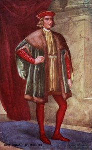 Kral Edward IV (renkli taş) by English School