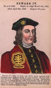 Kral Edward IV (renkli gravür) by English School