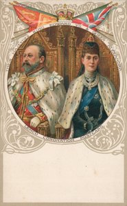 Kral Edward VII ve Kraliçe Alexandra by English School