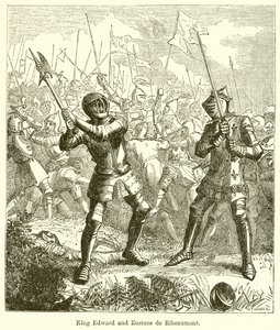 Kral Edward ve Eustace de Ribeaumont by English School